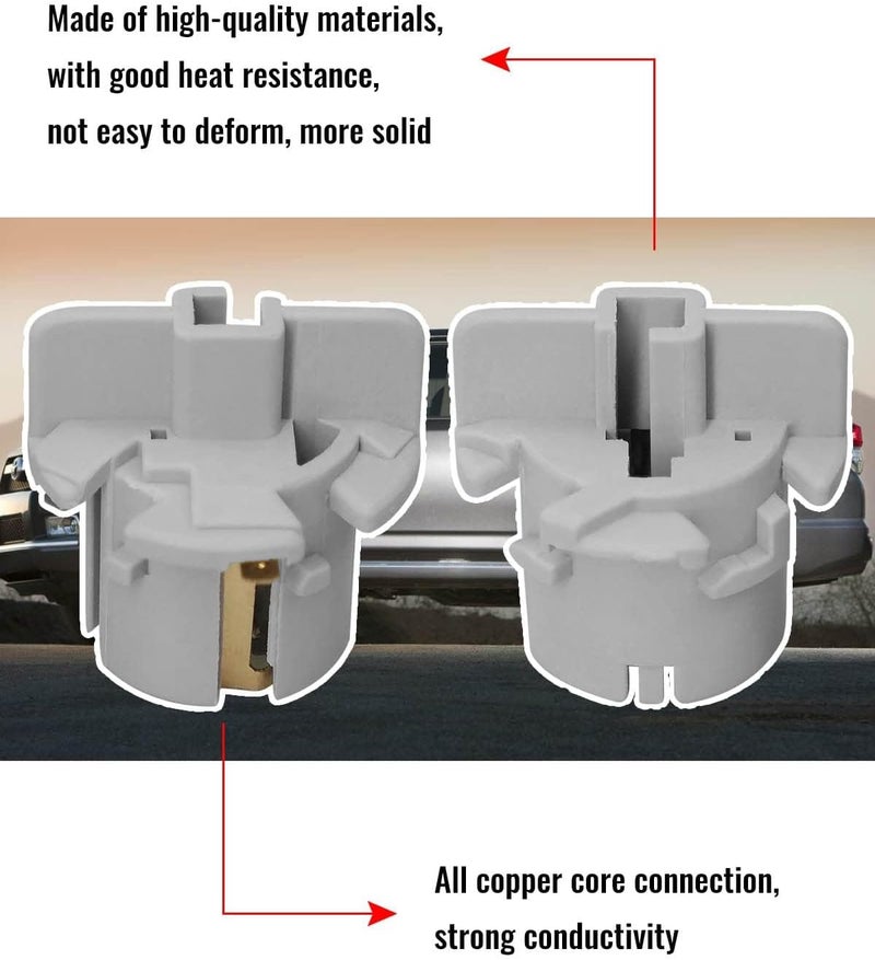 TIKSCIENCE Brake Light Socket Fit for Toyota Highlander 2001-2005 Limited Base Sport 2006-2007 Rear Driver and Passenger Side Tail Brake Light Plug Socket Replace 90075‑60033 - Image 4